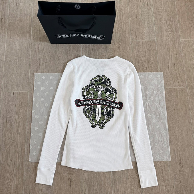 chrome hearts waffle knit longsleeve t-shirt